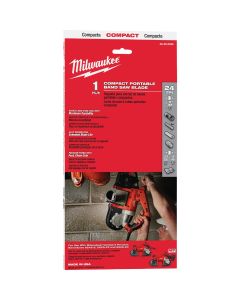 Milwaukee 35-3/8 In. x 1/2 In. 24 TPI Compact Band Saw Blade