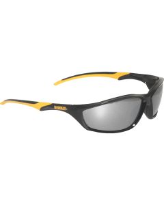 DEWALT Router Black/Yellow Frame Safety Glasses with Silver Mirrored Lenses