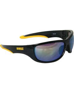 DEWALT Dominator Black/Yellow Frame Safety Glasses with Yellow Mirrored Lenses