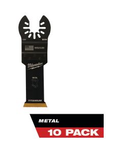 Milwaukee OPEN-LOK 1-1/8 In. Titanium Enhanced Bi-Metal Oscillating Blade (10-Pack)