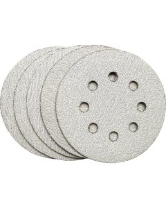 5 In. 80-Grit 8-Hole Pattern Vented Sanding Disc with Hook & Loop Backing (5-Pack)