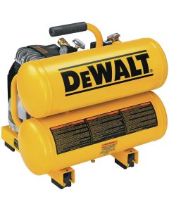 DEWALT 4 Gal. Portable 100 psi Twin-Stack Air Compressor