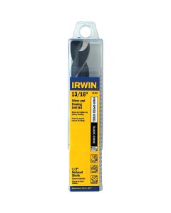 Irwin 13/16 In. Black Oxide Silver & Deming Drill Bit