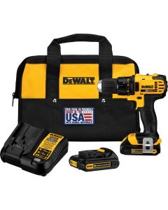 DEWALT 20-Volt MAX Lithium-Ion 1/2 In. Compact Cordless Drill Kit