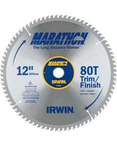 Irwin Marathon 12 In. 80-Tooth Trim/Finish Circular Saw Blade