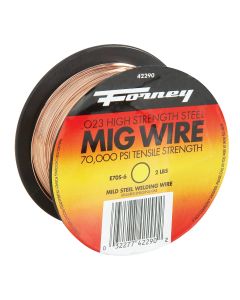 Forney ER70S-6 Mild Steel Mig Wire, 0.024 In., 2 Lb.