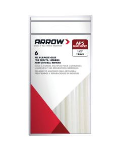 Arrow 4 In. Standard Clear Hot Melt Glue (6-Pack)