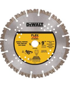 DEWALT FLEXVOLT 9 In. Segmented Diamond Concrete Cut-Off Wheel