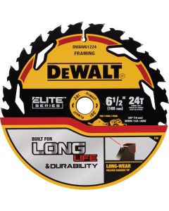 DEWALT Elite Series 6-1/2 In. 24-Tooth Circular Saw Blade