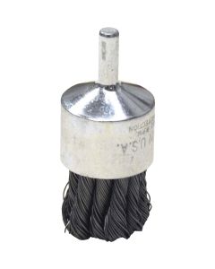 Weiler Vortec 1 In. Professional Shank-Mounted Drill-Mounted Wire Brush