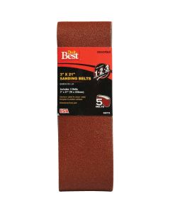 Do it Best 3 In. x 21 In. Assorted Dual Direction Sanding Belt (5-Pack)