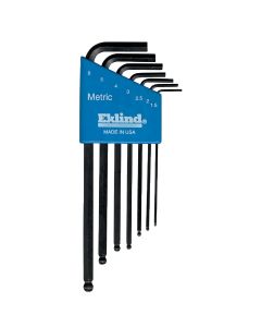 Eklind Metric Ball-End Hex Key Set, 7-Piece