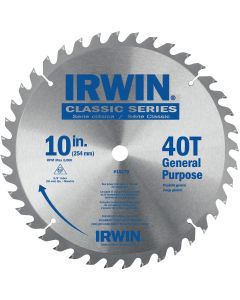 Irwin Classic Series 10 In. 40-Tooth General Purpose Circular Saw Blade