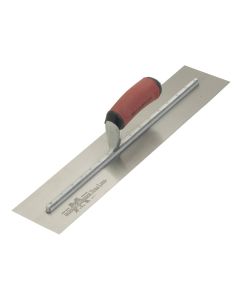 Marshalltown 4 In. x 18 In. High Carbon Steel Finishing Trowel with Curved DuraSoft Handle