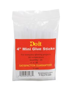 Do it 4 In. Mini Clear Hot Melt Glue (25-Pack)