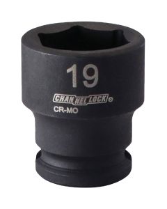 Channellock 3/8 In. Drive 19 mm 6-Point Shallow Metric Impact Socket