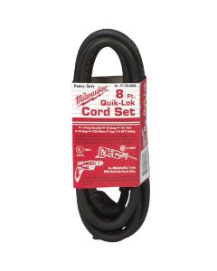 Milwaukee QUIK-LOK 8 Ft. 3-Wire Replacement Power Cord