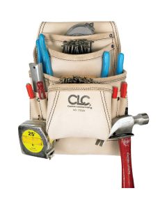 CLC 10-Pocket Leather Carpenter's Nail & Tool Bag
