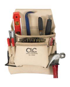 CLC 8-Pocket Leather Carpenter's Nail & Tool Bag