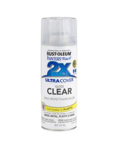 Rust-Oleum Painter's Touch 2X Ultra Cover Clear 12 Oz. Gloss Finish Spray Paint, Clear