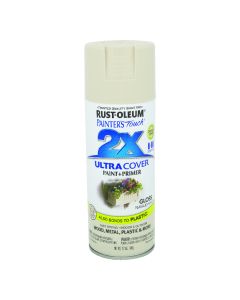 Rust-Oleum Painter's Touch 2X Ultra Cover 12 Oz. Gloss Paint + Primer Spray Paint, Cottage White