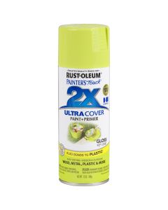 Rust-Oleum Painter's Touch 2X Ultra Cover 12 Oz. Gloss Paint + Primer Spray Paint, Key Lime
