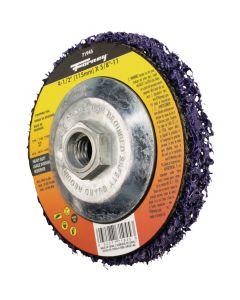 Forney Type 27 4-1/2 In. x 5/8 In. Heavy-Duty Strip & Finish Angle Grinder Stripping Disc