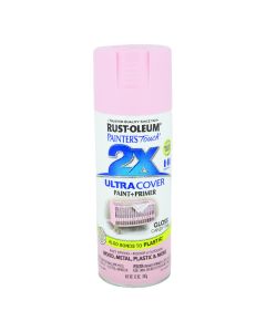 Rust-Oleum Painter's Touch 2X Ultra Cover 12 Oz. Gloss Paint + Primer Spray Paint, Candy Pink