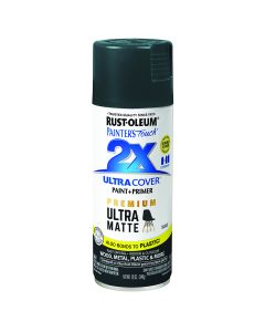 12 Oz Rust-Oleum 331187 Slate Painter's Touch 2X Ultra Cover Paint + Primer Spray Paint, Matte
