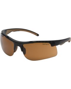 Carhartt Rockwood Black Frame Safety Glasses with Bronze Anti-Fog Lenses