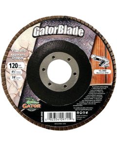 Gator Blade 4-1/2 In. x 7/8 In. 120-Grit Type 29 Angle Grinder Flap Disc