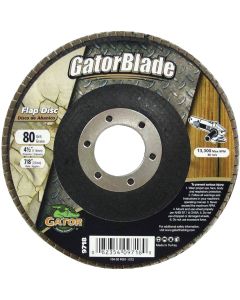 Gator Blade 4-1/2 In. 80-Grit Type 29 Angle Grinder Flap Disc