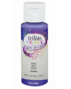 Testors 2 Oz. Acrylic Matte Craft Paint, Purple