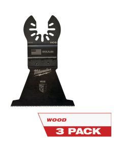 Milwaukee OPEN-LOK 2-1/2 In. HCS Wood Oscillating Blade (3-Pack)