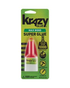Krazy Glue 0.18 Oz. Liquid Maximum Bond Super Glue with Precision Tip