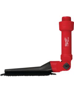 Milwaukee AIR-TIP 1-1/4 In. - 2-1/2 In. Red Plastic Low-Profile Pivoting Vacuum Brush