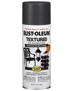 12 Oz Rust-Oleum 7221830 Dark Pewter Stops Rust Textured Spray Paint