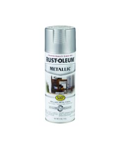 11 Oz Rust-Oleum 7271830 Silver Metallic Stops Rust Outdoor Metallic Spray Paint