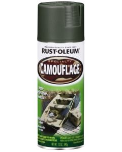 Rust-Oleum Camouflage 12 Oz. Flat Spray Paint, Deep Forest Green