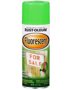 Rust-Oleum Fluorescent 11 Oz. Gloss Spray Paint, Fluorescent Green