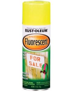 Rust-Oleum Fluorescent 11 Oz. Gloss Spray Paint, Fluorescent Yellow