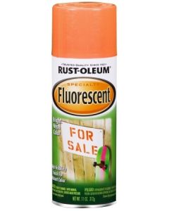 Rust-Oleum Fluorescent 11 Oz. Gloss Spray Paint, Fluorescent Orange