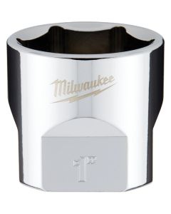 Milwaukee 3/8 In. Drive 1 In. 6-Point Shallow Standard Socket with FOUR FLAT Sides