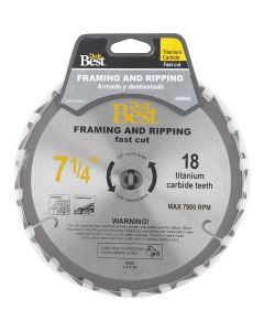 Do it Best Professional 7-1/4 In. 18-Tooth Ripping Circular Saw Blade