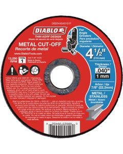 Diablo Type 1 4-1/2 In. x 0.040 In. x 7/8 In. Metal Cut-Off Wheel (15-Pack)