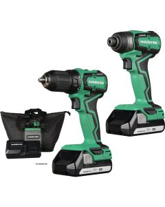 Metabo 18V 2-Tool Lithium-Ion Sub-Compact Drill/Driver & Impact Driver Cordless Tool Combo Kit