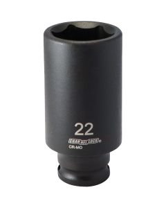 Channellock 3/8 In. Drive 22 mm 6-Point Deep Metric Impact Socket