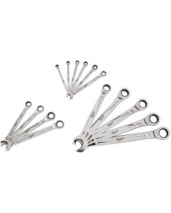Milwaukee Standard 12-Point Ratcheting Combination Wrench Set (15-Piece)