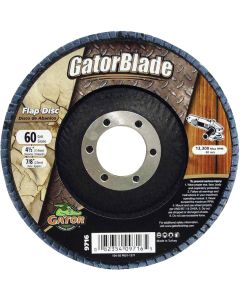 Gator Blade 4-1/2 In. x 7/8 In. 60-Grit Type 29 Angle Grinder Flap Disc