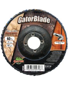 Gator Blade 4 In. x 5/8 In. 60-Grit Type 29 Angle Grinder Flap Disc